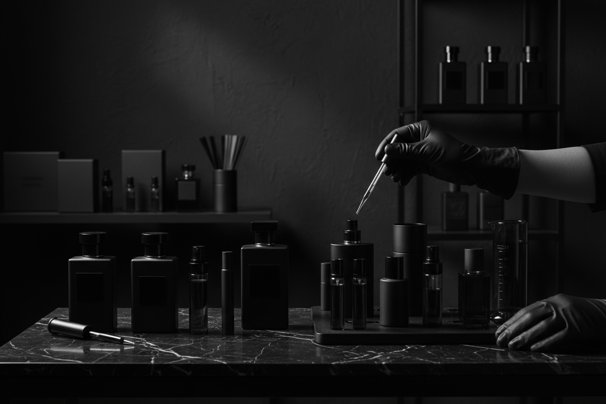 uma imagem em tons pretos 